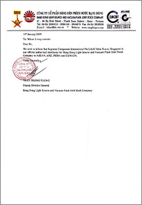 Authorisation Letter Rangdong