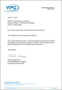 Authorisation Letter VPG