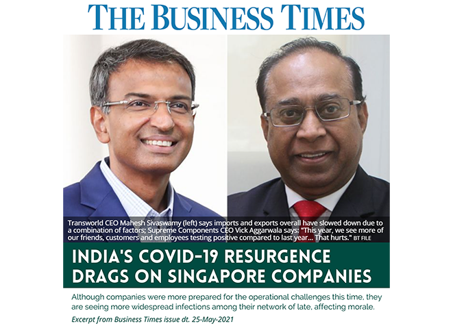 Business Times Vick Interview Cover Story